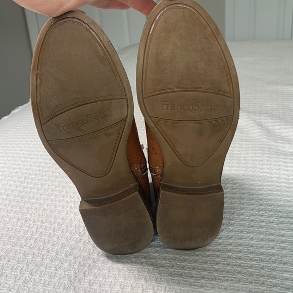 Franco Sarto brown leather ankle boots size 7.5 - Picture 6 of 9